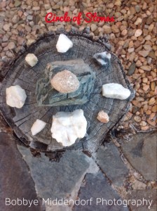 Stone circle mandala grounds the new, emerging story of Regeneration + Purpose.