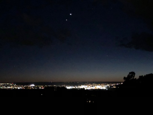 In pre-Solstice skies Venus and Jupiter conjoin!